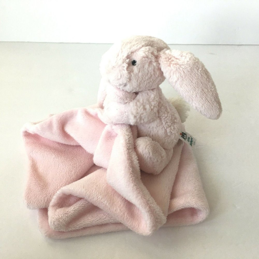 Jellycat Bashful Bunny Pink Security Blanket Soother Lovey Soft